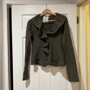 Vintage Sparrow wool ruffles cardigan